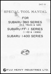 Subaru 360 Special Tools Manual